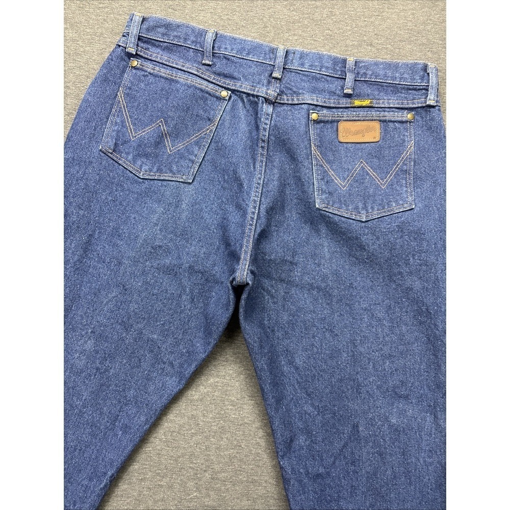 Wrangler 47MWZ Jeans Mens 40x32 Regular Fit‎ Straight Leg Western Blue Denim